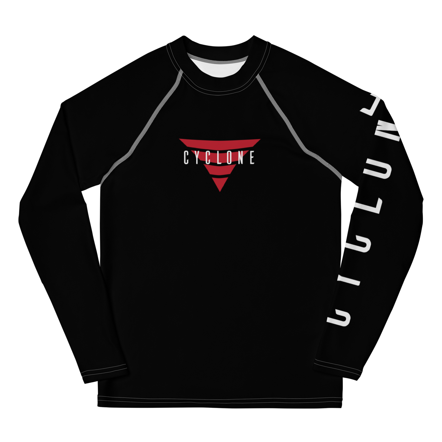 Youth ESSNTL Black/Red Rash Guard