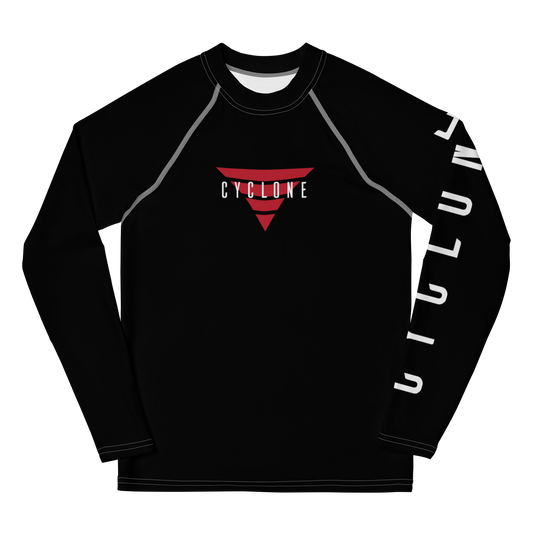 Youth ESSNTL Black/Red Rash Guard